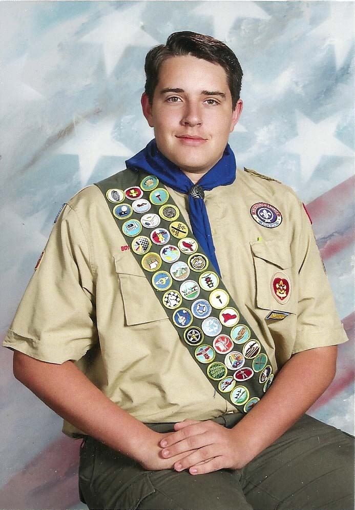 Photo of Eagle Scout Zachary McDannell in his Boy Scout uniform Photo of Eagle Scout Zachary McDannell in his Boy Scout uniform